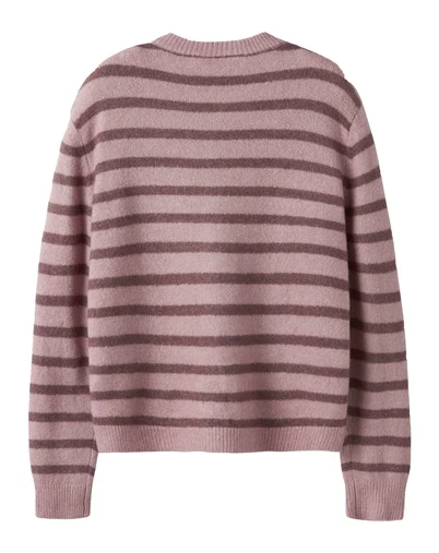Name it - NKFNerina Strik Cardigan - Lilas/Wild Ginger
